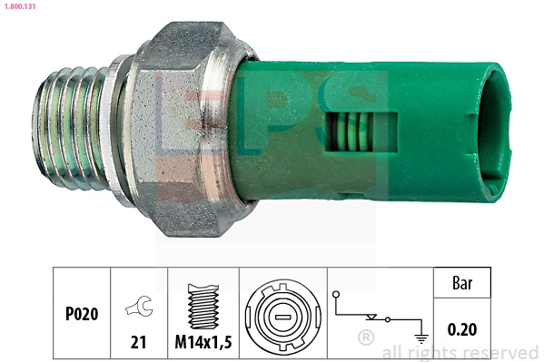 Senzor presiune ulei EPS OPEL VIVARO A caroserie (X83) 2001-2014 - 1.800.131