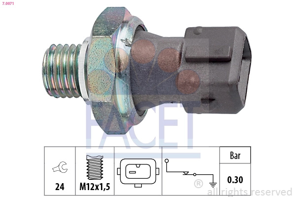 Senzor presiune ulei FACET 7.0071