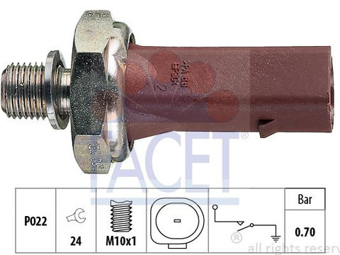 Senzor presiune ulei FACET 7.0132