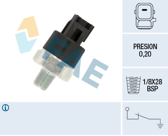 Senzor presiune ulei FAE 12550 la masina TOYOTA AVENSIS combi (_T25_) 1CD-FTV 1995cc 116cp 85kW 2003 2004 2005 2006 2007 2008