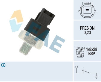 Senzor presiune ulei FAE OPEL MOVANO A platou / sasiu (X70) 2003-2008 - 12555