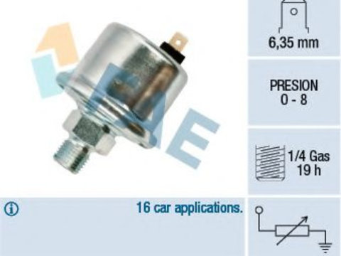 Senzor,presiune ulei JAGUAR XJ (1968 - 1993) FAE 14040