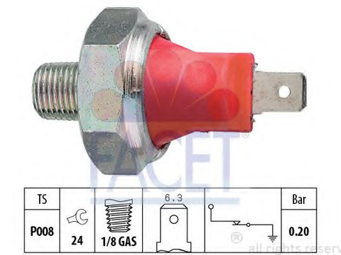 Senzor presiune ulei KIA CARENS Mk II (FJ) (2002 - 2020) FACET 7.0035