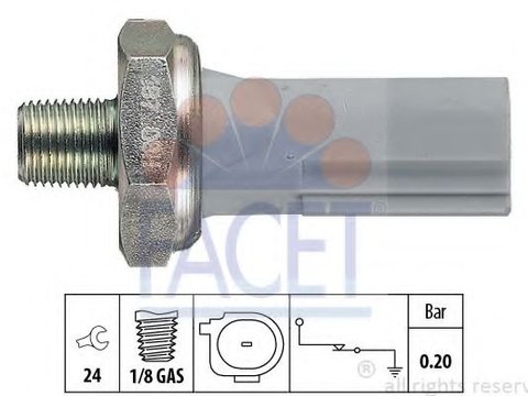 Senzor presiune ulei MITSUBISHI GRANDIS (NA) (2003 - 2016) FACET 7.0187 piesa NOUA