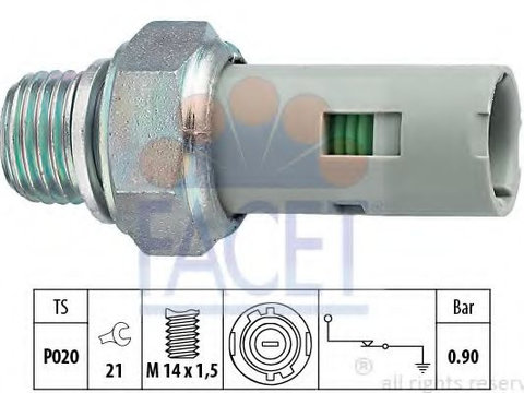 Senzor presiune ulei NISSAN KUBISTAR caroserie (X80) (2003 - 2020) FACET 7.0153