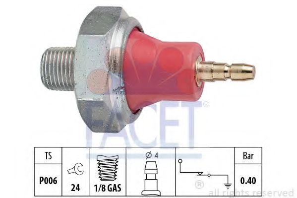 Senzor presiune ulei OPEL FRONTERA B (6B) (1998 - 2016) FACET 7.0015 piesa NOUA