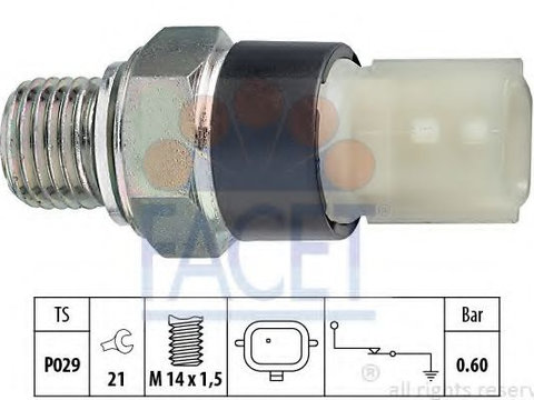 Senzor presiune ulei RENAULT GRAND SCÉNIC III (JZ0/1_) (2009 - 2020) FACET 7.0178