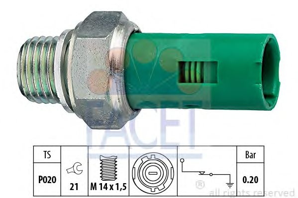 Senzor presiune ulei RENAULT MEGANE I Break (KA0/1_) - Cod intern: W20240127 - LIVRARE DIN STOC in 24 ore!!!