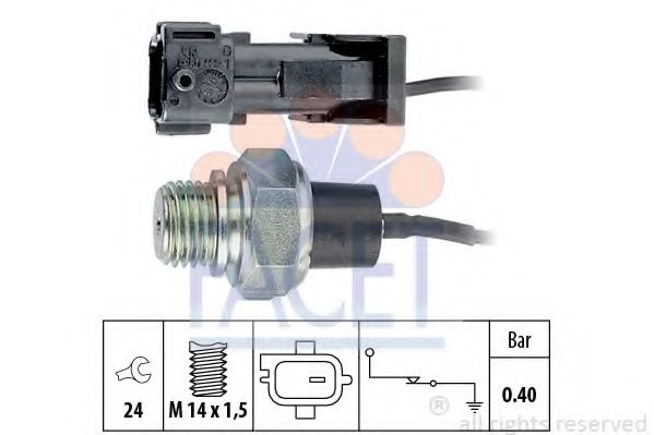 Senzor presiune ulei SAAB 9-3 Cabriolet (YS3D) (1998 - 2003) FACET 7.0144 piesa NOUA
