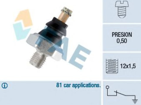 Senzor presiune ulei SSANGYONG KORANDO Cabrio (KJ) (1996 - 2016) FAE 10200 piesa NOUA