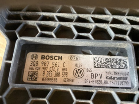 Senzor radar Distronic cu suport VW Passat B8 Superb 3 3q0907561c