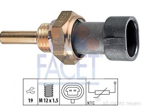 Senzor sonda temperatura apa DAEWOO LACETTI hatchback KLAN FACET 7.3098