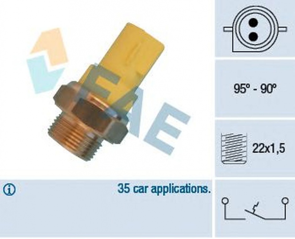 Senzor sonda temperatura apa FORD ESCORT VI limuzina GAL FAE 36330