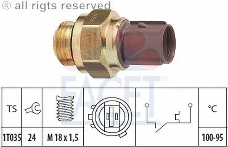 Senzor sonda temperatura apa HONDA ACCORD VII CL FACET FA 7.5283