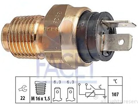 Senzor sonda temperatura apa IVECO DAILY III caroserie inchisa combi FACET 7.3526