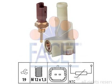 Senzor sonda temperatura apa LANCIA MUSA 350 FACET 7.3326K