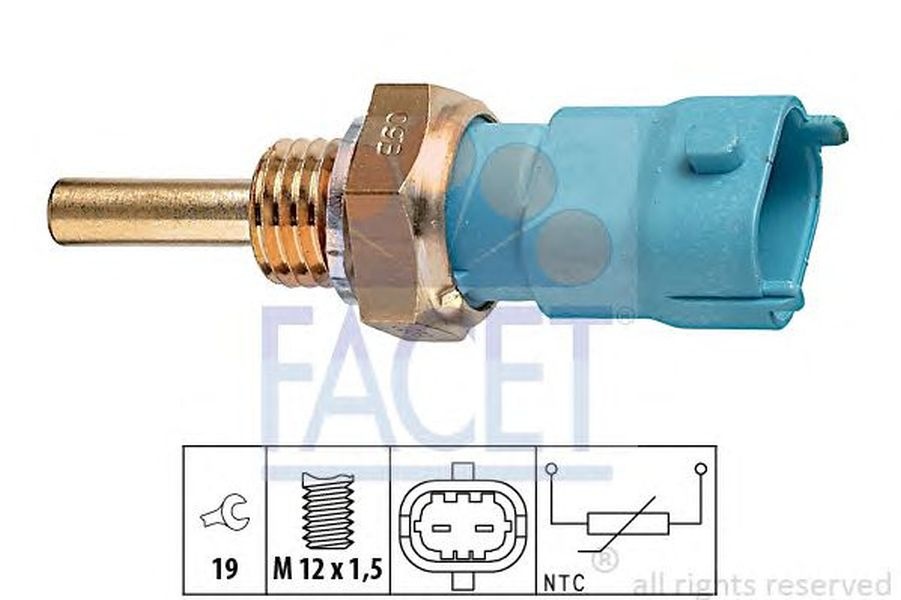 Senzor sonda temperatura apa OPEL MERIVA B FACET 7.3239