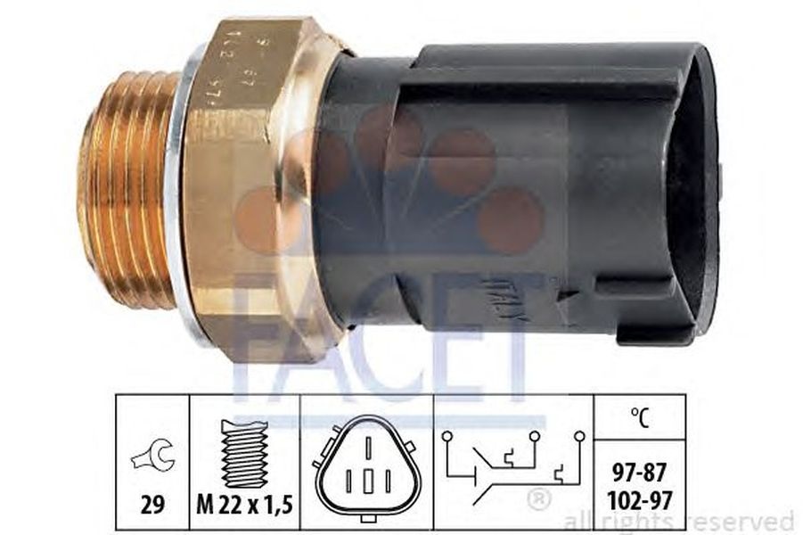 Senzor sonda temperatura apa SEAT IBIZA V 6J5 6P1 FACET FA 7.5690