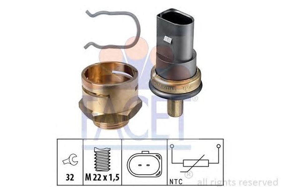 Senzor sonda temperatura apa SEAT IBIZA V SPORTCOUPE 6J1 6P5 FACET 7.3278K
