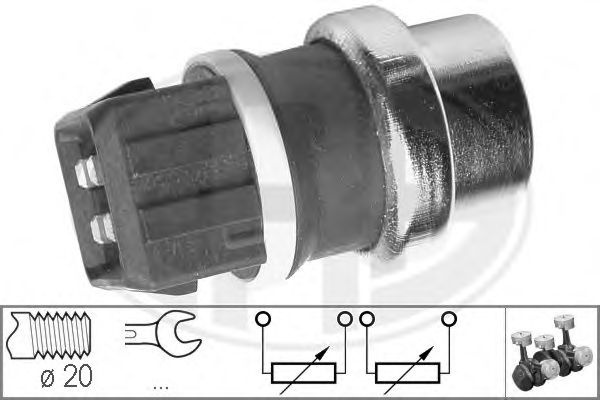 Senzor sonda temperatura apa VW TRANSPORTER IV bus 70XB 70XC 7DB 7DW 7DK ERA 330287