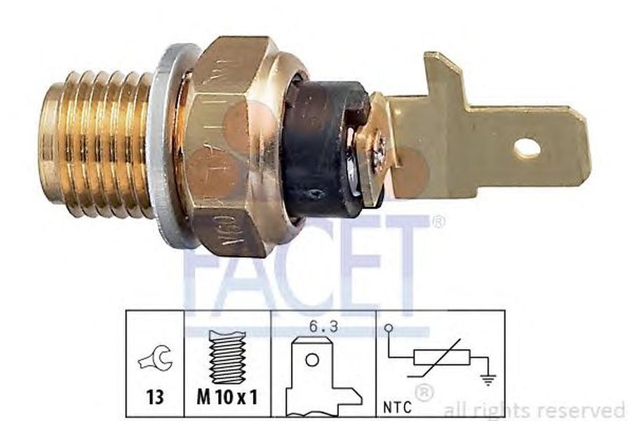 Senzor sonda temperatura ulei VW GOLF III Cabriolet 1E7 FACET 7.3154
