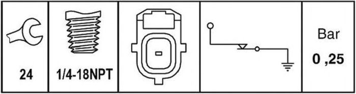 Senzor sonda ulei FORD MONDEO IV BA7 HELLA 6ZL009600081