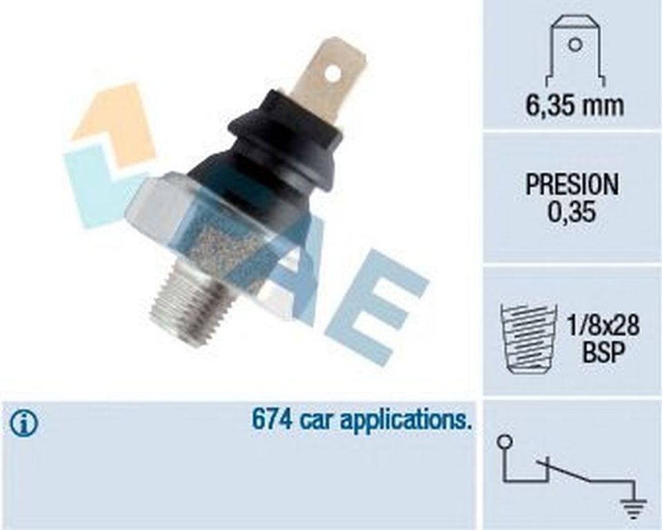 Senzor sonda ulei MITSUBISHI L 200 K7 T K6 T FAE 11610