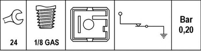 Senzor sonda ulei NISSAN TRADE platou sasiu HELLA 6ZL003259541