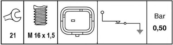 Senzor sonda ulei PEUGEOT 108 HELLA 6ZL009600041