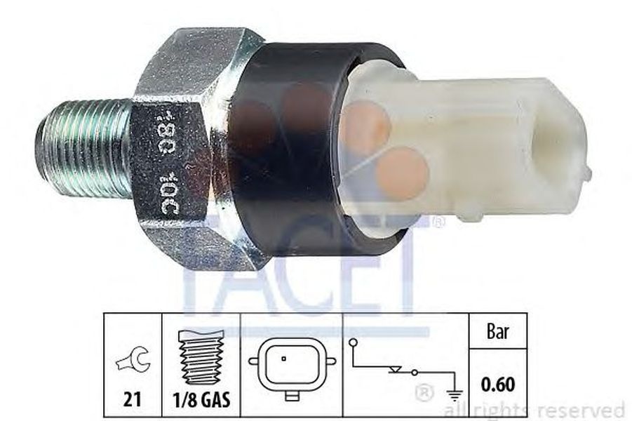 Senzor sonda ulei RENAULT MEGANE III hatchback BZ0 FACET FA 7.0180