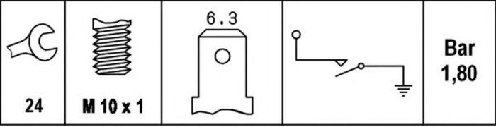 Senzor sonda ulei VW SHARAN 7M8 7M9 7M6 HELLA 6ZL0