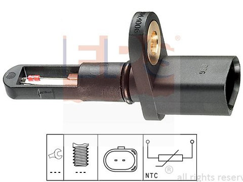 Senzor temperatura aer admisie 1 994 006 EPS pentru Skoda Superb Seat Alhambra Audi A6 Audi Q3 Vw Beetle Vw New Vw Novo Audi A4 Skoda Octavia Vw Golf Vw Rabbit Skoda Laura Vw Passat Vw Eos Vw Jetta Vw Vento Audi A3 Vw Tiguan Vw Cc Audi A5 Skoda Yeti 