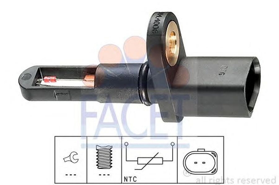 Senzor temperatura aer admisie AUDI A4 Cabriolet 8H7 B6 8HE B7 FACET FA 10.4006
