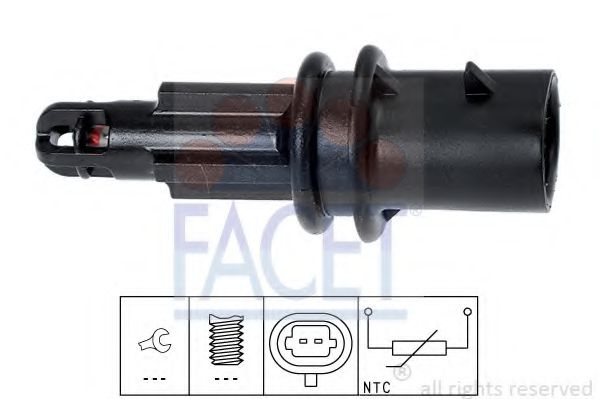 Senzor,temperatura aer admisie OPEL ASTRA F Van (55_) (1991 - 1999) FACET 10.4033