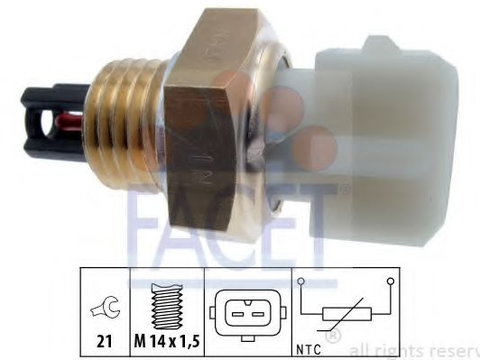 Senzor,temperatura aer admisie RENAULT ESPACE III (JE0) (1996 - 2002) FACET 10.4015 piesa NOUA