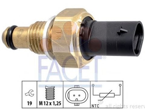 Senzor temperatura combustibil MERCEDES-BENZ A-CLASS W176 FACET 7.3338