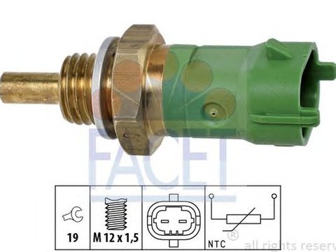 Senzor temperatura combustibil VOLVO S40 II MS FACET 7.3364