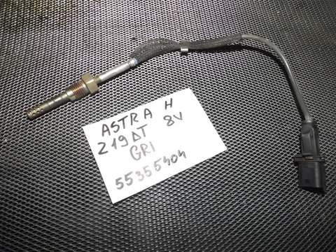 Senzor temperatura gaze 55355404 Opel ASTRA H hatch Z19DT/101cp cu DPF volan stanga relist