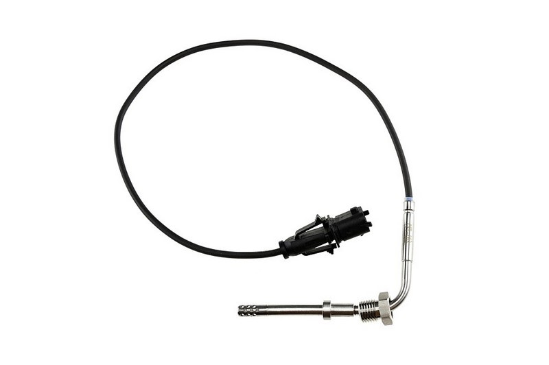 SENZOR TEMPERATURA GAZE ESAPAMENT FIAT FIORINO 225 2007-> , Culoare mufa negru, Dimensiune filet mm M14 x 1, pentru mufa ovala, Lungime cablu mm 430, lungime totala mm 640, Numar poli 2, pt. cod original 16 095 205 80, inainte de filtru particule fun