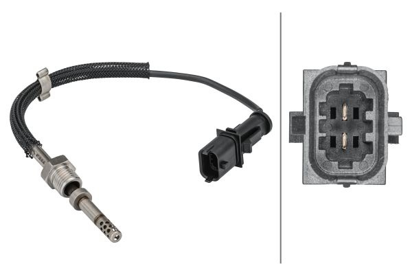 Senzor, temperatura gaze evacuare HELLA 6PT 358 181-461
