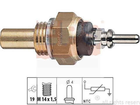 Senzor temperatura lichid de racire 1 830 088 EPS pentru Mercedes-benz 8 Mercedes-benz Limuzina Mercedes-benz S-class Mercedes-benz Sl Mercedes-benz E-class Mercedes-benz Coupe Mercedes-benz G-class Mercedes-benz T1 Mercedes-benz Cl-class Mercedes-be