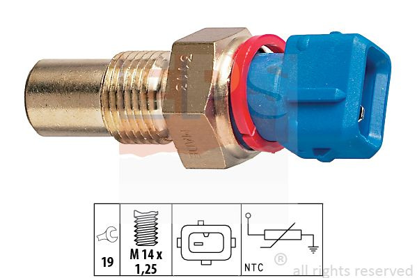 Senzor temperatura lichid de racire 1 830 113 EPS pentru CitroEn Xm CitroEn Zx Peugeot 309 Peugeot 405 Peugeot 605 Peugeot 306 Peugeot Boxer Peugeot 806 CitroEn Xantia CitroEn Jumper CitroEn Relay Peugeot 406 Fiat Scudo Peugeot Expert CitroEn Evasion