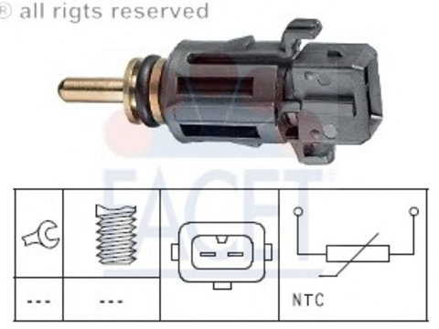 Senzor temperatura lichid de racire 7 3279 FACET pentru Bmw Seria 7 Bmw Seria 6 Bmw Seria 5 Bmw X6 Bmw X5 Bmw Seria 3 Bmw Seria 1 Bmw Z8 Land rover Range rover Bmw Z4 Bmw X3