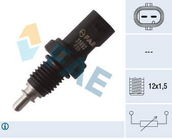 Senzor temperatura lichid de racire ~ Audi A3 2013 2014 2015 2016 2017 2018 2019 2020 2021 2022 2023 2024 ~ 33892 ~ FAE