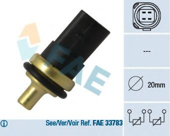 Senzor,temperatura lichid de racire AUDI TT (8N3) (1998 - 2006) FAE 33781 piesa NOUA