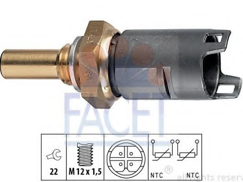 Senzor,temperatura lichid de racire BMW Z3 cupe (E36) (1997 - 2003) FACET 7.3274