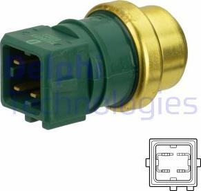 Senzor.temperatura lichid de racire Coolant temperature senzor number of pins. 3 green fits. RENAULT ESPACE III KANGOO EXPRESS M Delphi TS10487