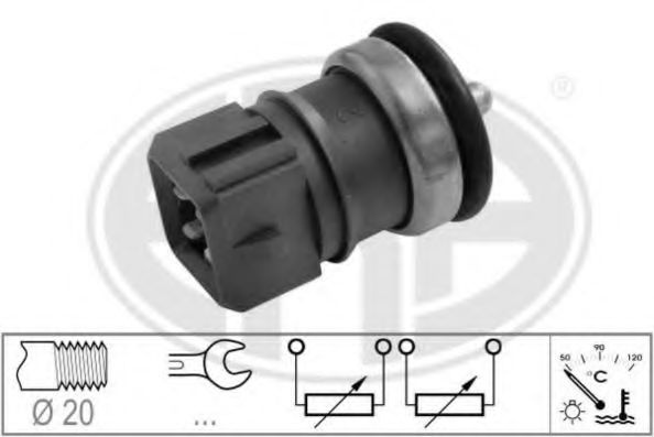 Senzor,temperatura lichid de racire DACIA DUSTER (2010 - 2016) ERA 330692 piesa NOUA