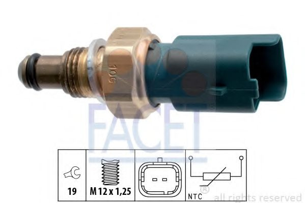 Senzor,temperatura lichid de racire DACIA LOGAN MCV II (2013 - 2016) FACET 7.3317