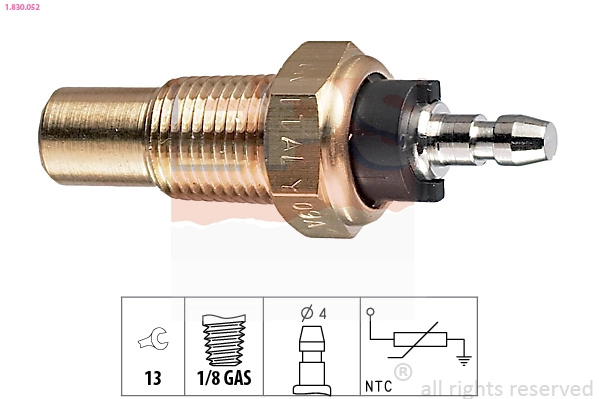 Senzor,temperatura lichid de racire EPS 1.830.052 pentru masina DAIHATSU CUORE III (L200, L201) 1990 1991 1992 1993 1994
